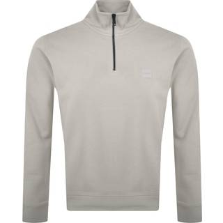 BOSS Zetrust Quarter Zip Sweatshirt Beige