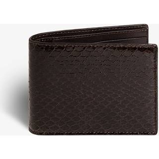 The Case Factory Uomo Wallet Real Water Snake Ebony