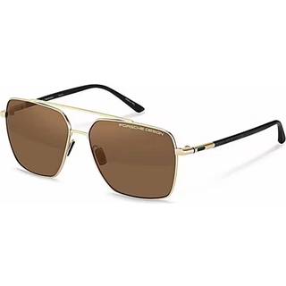 Porsche Design P8974 Polarized D406 61 Solbriller Mænd Guld - Black - 61mm
