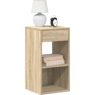 Sengebord Med Skuffe 35X34X66,5 Cm - 2 / Sonoma-eg