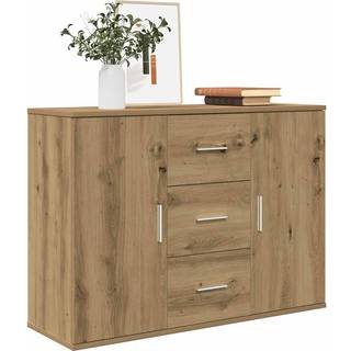 skænk 90x29,5x65 cm konstrueret træ kunsteg