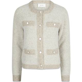 Vivia Knit Cardigan, Beige Melange, 42