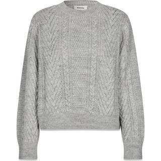 Modström GrannonMD o-neck - Grey Melange - L - Strik
