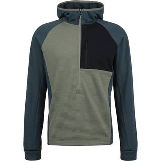 Stoic MerinoGrid285 NorrdalSt. 3/4 Zip Hoody Merinohoodie Herrer størrelse 3XL farve olivengrøn