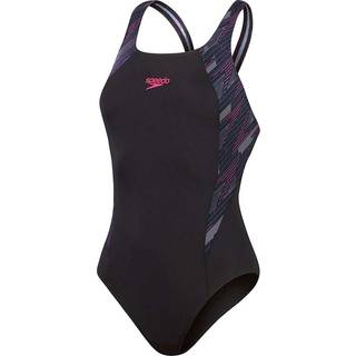 Speedo badedragt til damer - Hyperboom Splice Muscleback - Sort/grå