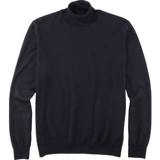 OLYMP Herren Rollkragenpullover blau unifarben