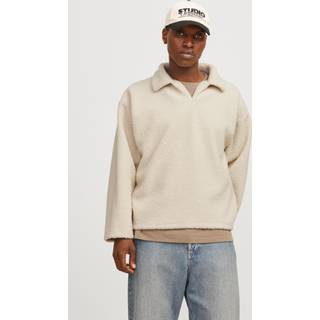 Ensfarvet Fleecesweatshirt