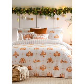 Furn Furn Cloud Dust Gretel Festive Brushed 100% Cotton Duvet Cover Set