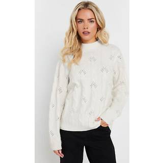 M & Co M & Co Cream Petite Cable Jumper
