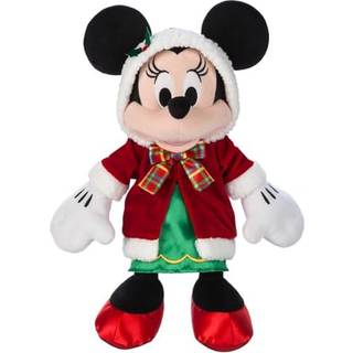 Disney Store Official Holiday Plush - Minnie Mouse fyllda djur med broderade detaljer Plush Sculpting Christmas Collection Soft Toys. Lämplig för
