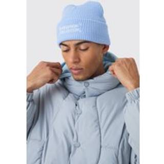 Mens Expedition Collection Embroidered Beanie In Blue