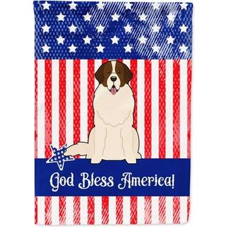 """" Caroline's Treasures BB3022GF Patriotic USA Moskva Watchdog Garden Size Outdoor-Flags Multicolor """"