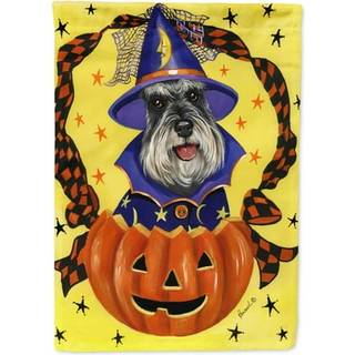 Carolines Treasures PPP3161GF Schnauzer Halloween Have Flag Postkasse Flag Dekorativ Yard Flag Banner Udenfor Patio Kunstv?rk Yard Blomsterbede H