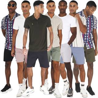 Brave Soul Herre Hampson Chino Shorts Sort
