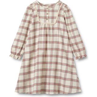 Gudrun Natkjole, Eggshell Check, 128 cm