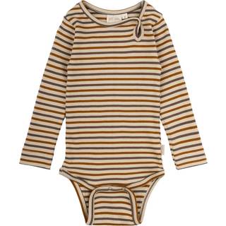 Petit Piao Chocolate Brown/golden Sun/dark Off White Stribet Body Modal