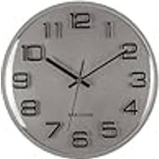 Karlsson 3D Numbers vægur Ø30,5cm sølv