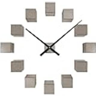 Karlsson DIY Cubic vægur Ø40cm metallic grå