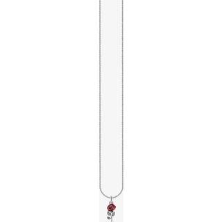 Thomas Sabo KE2219-664-10-L45V Silberne Kette mit rotem Rosen-Anhänger Damen