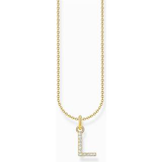 Thomas Sabo KE2251-414-14-L45V Vergoldete Kette Buchstabe L Damen