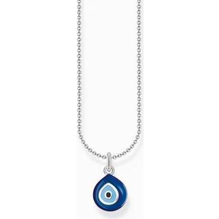 Thomas Sabo KE2218-007-1-L45V Damen-Kette mit blauem Nazar-Auge Anhänger Silber