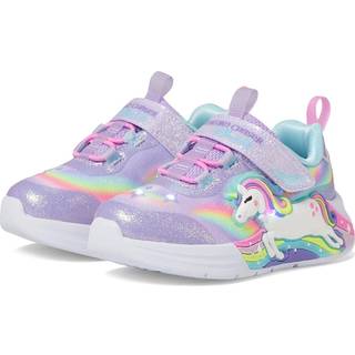 Skechers Unicorn Chaser Blinke børnesko - (Lys lilla, str. 25,)