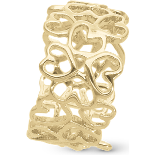 Christina Jewelry Heart in Heart ring i forgyldt - Str. 59