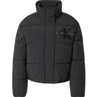 Relaxed Chenille Logo Puffer Jacket - Black - L