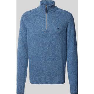 Fynch-Hatton Herren Troyer blau unifarben