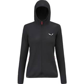 Salewa Women's Puez Waffle Hybrid PL Hooded Jacket Fleecejakke Damer størrelse 36 farve sort