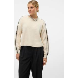 VERO MODA dame strik VMZORA - Birch W. CHOCOLATE TORTE STITCH - S