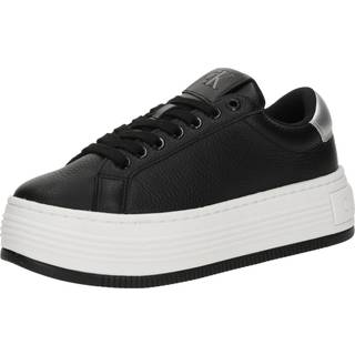 Leather Platform Trainers - Black - EU 38