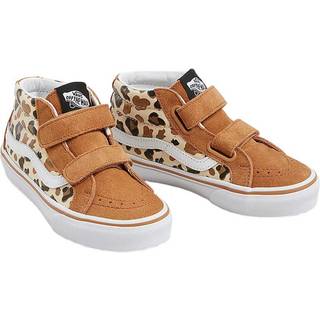 Vans - Kids Sk8-Mid Reissue Hook and Loop Shoes (4-8 Years), Brown, Size: 30 - Brown - 30