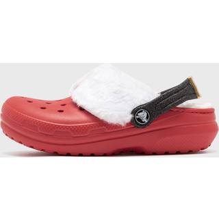 Crocs kids Classic Lined Santa Clogs Varsity Red / Multi 28