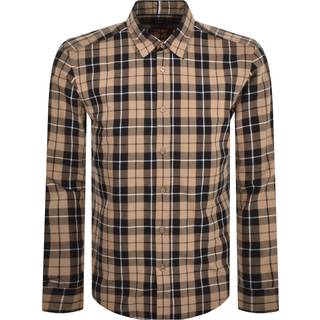 BOSS C Liam Long Sleeve Shirt Brown