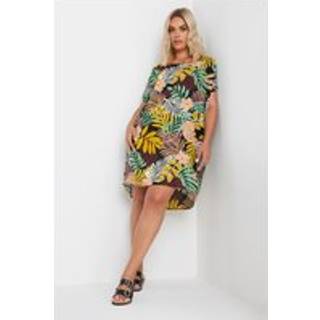 Yours Curve Tropical Tryk Tunika KjoleEU 58-60 (UK 30-32)