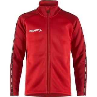 Craft 1912730 squad 2.0 full zip jr Børn / Sportsjakke Bright Red/Express 158/164