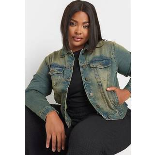 Yours Curve Yours Curve Blue Classic Denim 100% Cotton Jacket