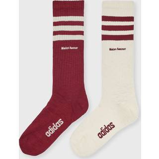 x Wales Bonner Socks Set in Wonder White & Burgundy - S