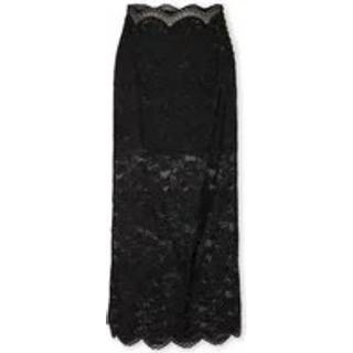 Rabanne Floral lace midi skirt - black - M