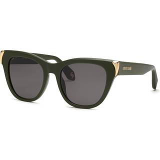 Roberto Cavalli Kvinde SRC095M 0C36 Solbriller Acetat Grøn Røg Sommerfugl Normal