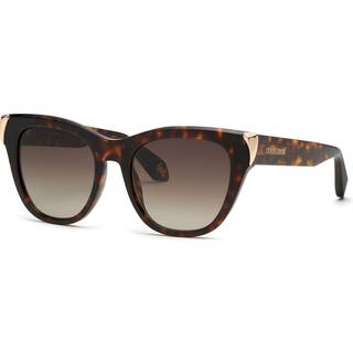 Roberto Cavalli Kvinde SRC095M 743 Solbriller Acetat Havana Brun Sommerfugl Normal Skygge