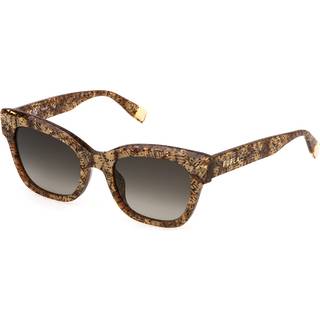 Furla Kvinde SFU814 0V83 Solbriller Acetat Havana Røg Firkantet Normal Skygge