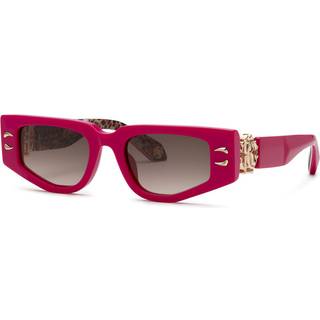 Roberto Cavalli Kvinde SRC057M 09M3 Solbriller Acetat Violet Brun Firkantet Normal Skygge