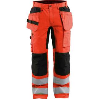 Blåkläder 1552 High Vis Buks med stretch / High Vis Arbejdsbuks med stretch - C50 - High Vis Rød/Sort