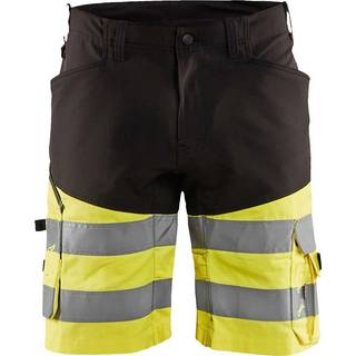 Blåkläder 1541 High Vis Shorts med stretch / High Vis Arbejdsshorts med stretch - C52 - Sort/High Vis Gul
