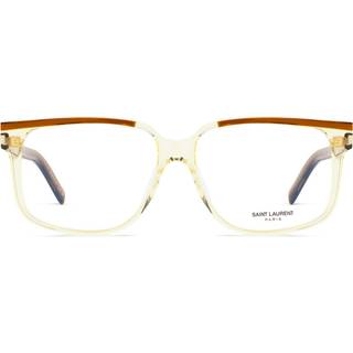 SAINT LAURENT Mand SL 599 OPT 003 Optiske stel Acetat Brun Firkantet Antiblænding