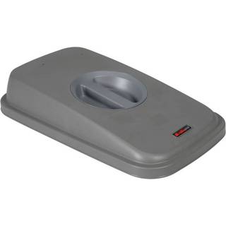 Rotho Selecto låg til kildesorteringsspand med håndtag grå