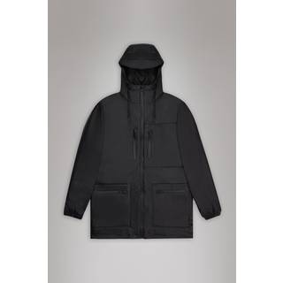 Rains Cargo Long Jacket - Black
