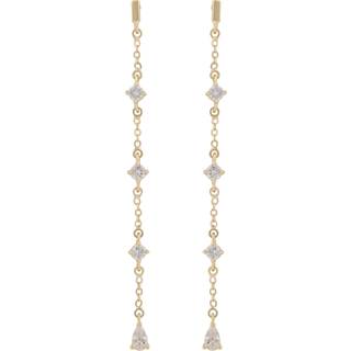 Snö Of Sweden Trinnie Chain Earring Gold/Clear